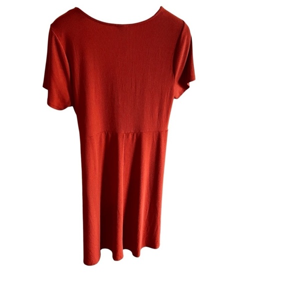 Torrid Ribbed Twist Front -Skater Dress-Knee-Length Dress-Size 1/XL/14-16 - Picture 2 of 11